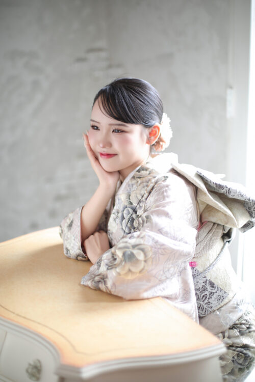 成人式振袖のスタジオ撮影