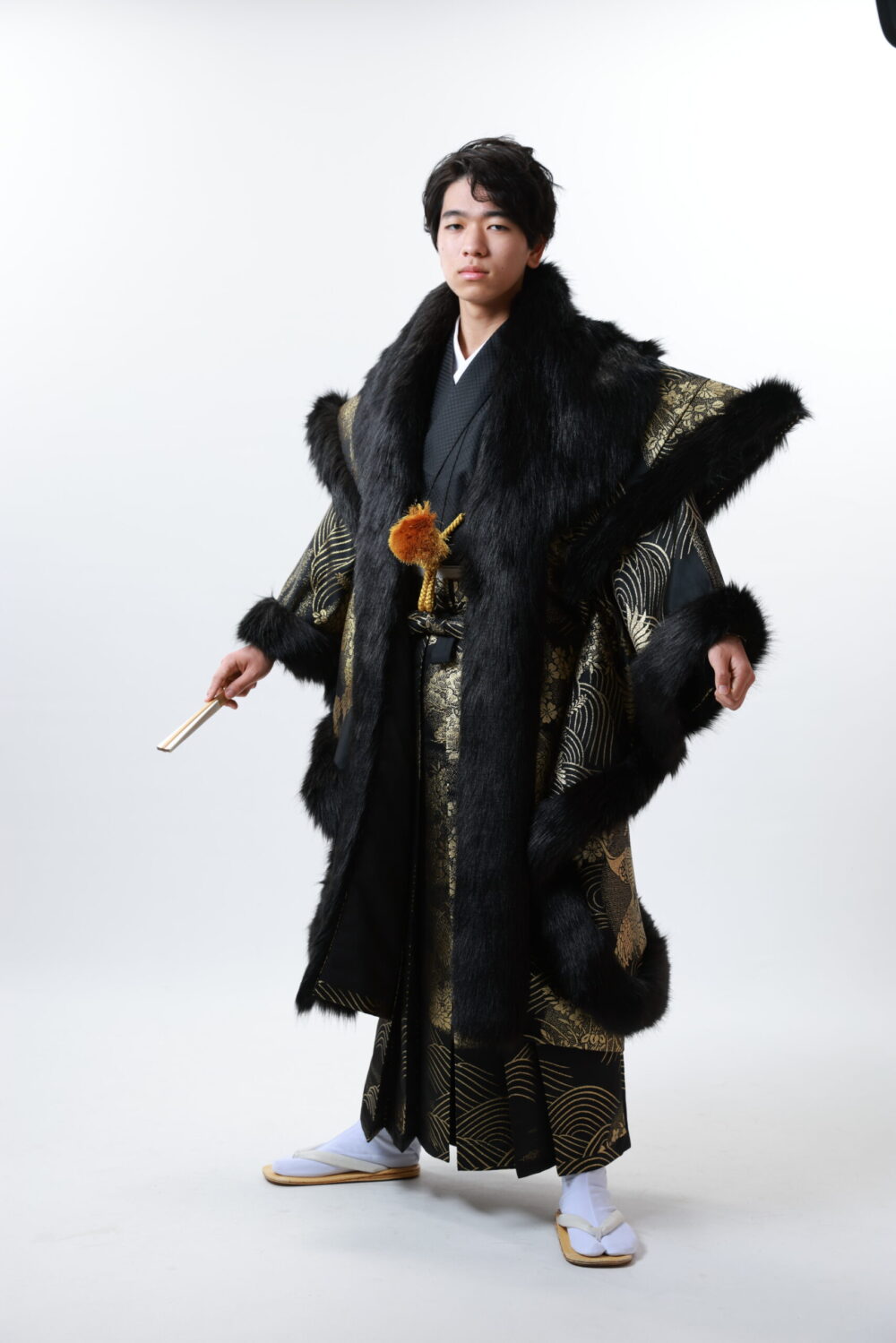 成人式男紋服 北千住で成人式の男性袴