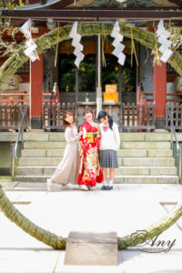 ロケ撮　赤振袖　千住本氷川神社